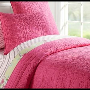 Pottery Barn Kids “Whitney” quilt & sham- twin.